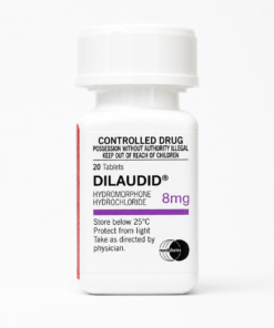 Dilaudid 8 mg hydromorphone medication educational image